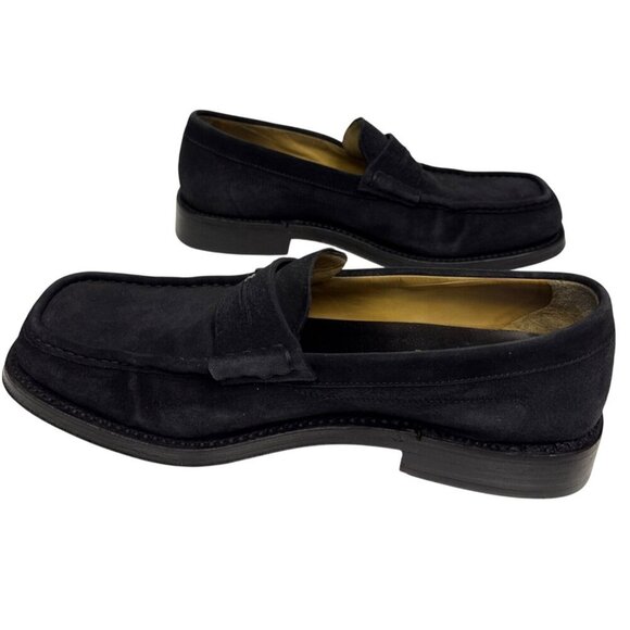Gianni Versace Men\'s Loafer Shoes Black Suede Flats Medusa Square EU 43.5 US 9.5 main image 7
